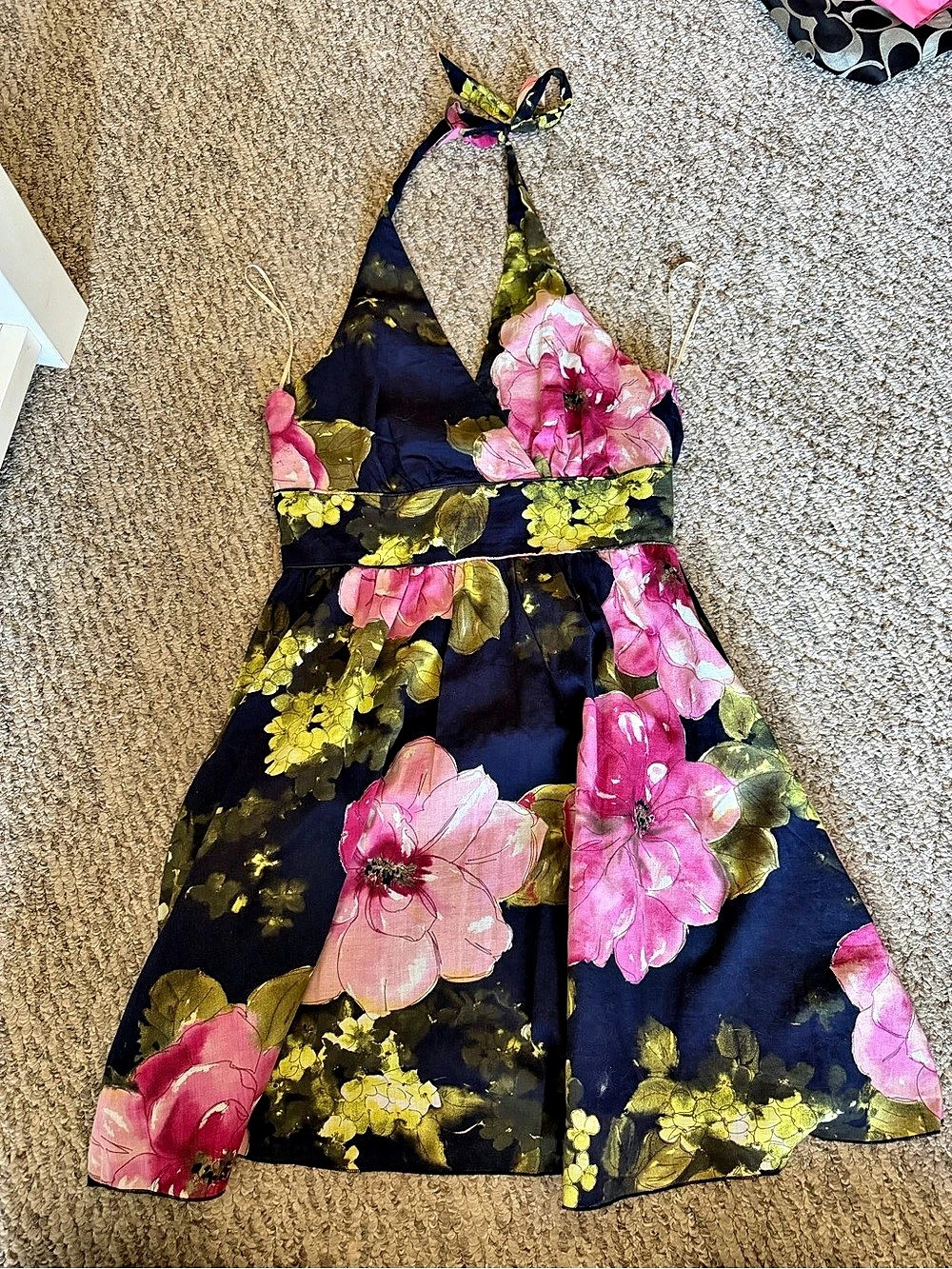 Aryeh Floral Maxi Dress Blue & Pink Large